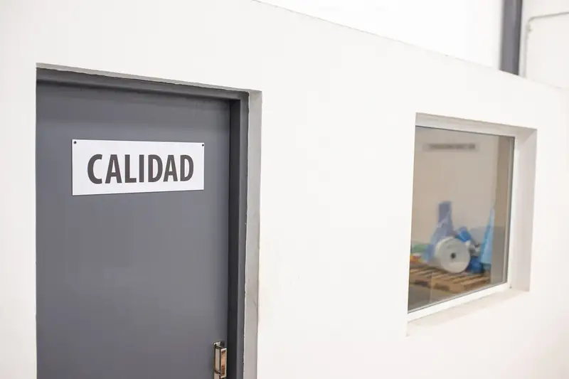 Ingreso al sector de Calidad de la planta